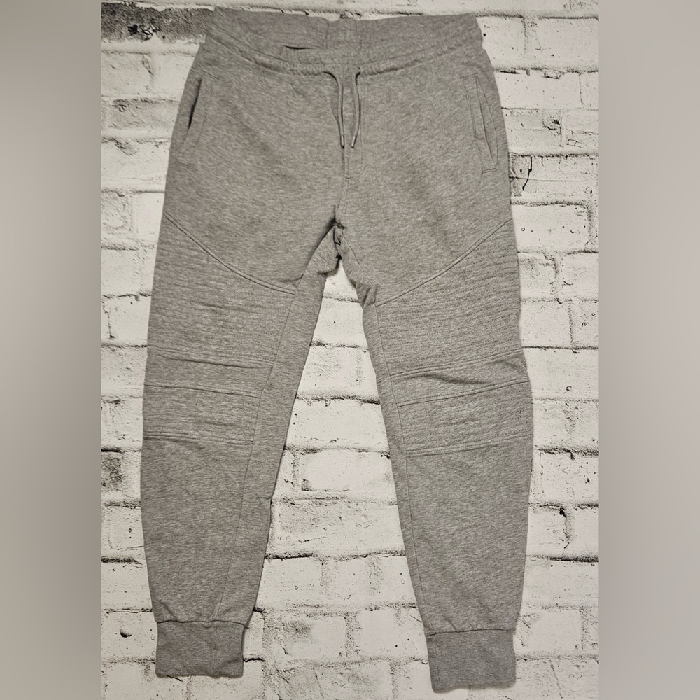 H&M Grey Jogger Sweatpants Drawstring Waist Size M